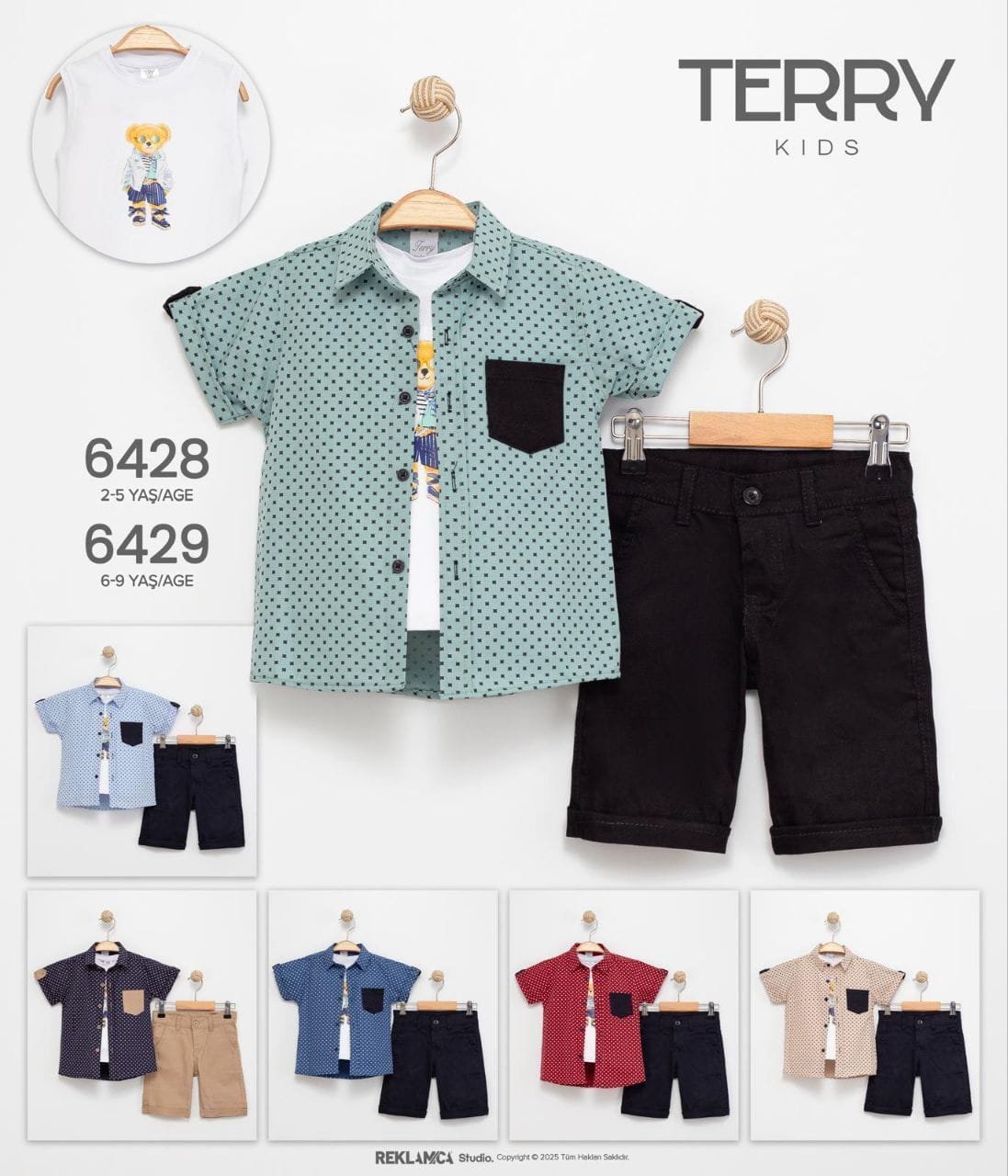 Terry Kids ŞORTLU TAKIMLAR